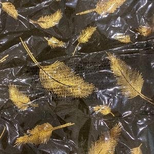 Metallic gold leaf pashmina